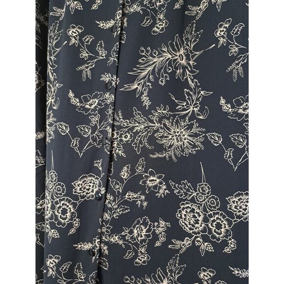 Kathie Lee Collection Womens Skirt Size 8 Black Flowy Feminine Cottagecore - Picture 4 of 10